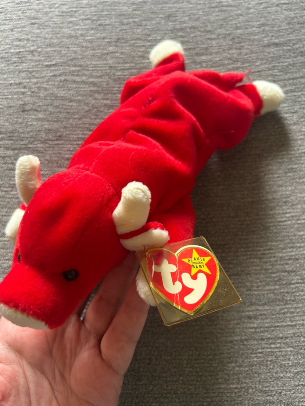 Ty Beanie Baby Snort the Bull